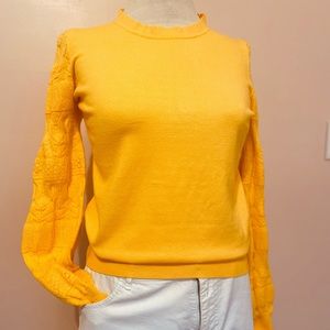 Catherine Malandrino Yellow Sweater